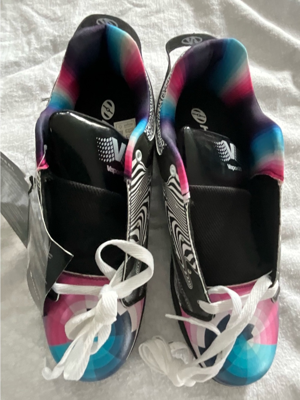Heelys Women's Black Sneakers with Pink, Blue and Purple Accents